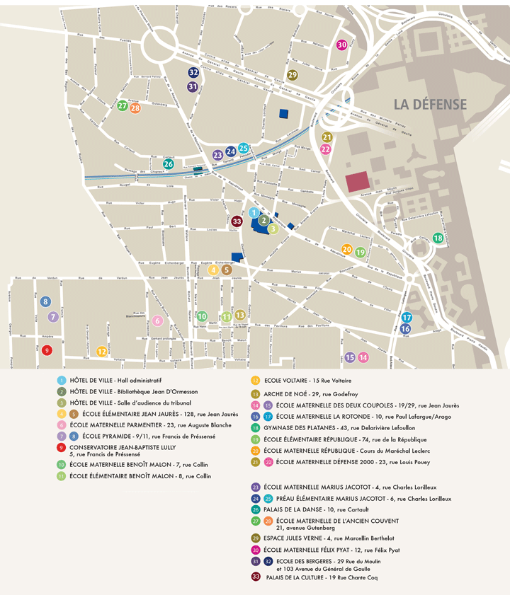 Plan des bureaux de vote : 2021