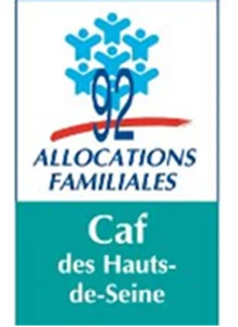 Label logo CAF des Hauts-de-Seine (92) et des allocations familiales Crèches Puteaux