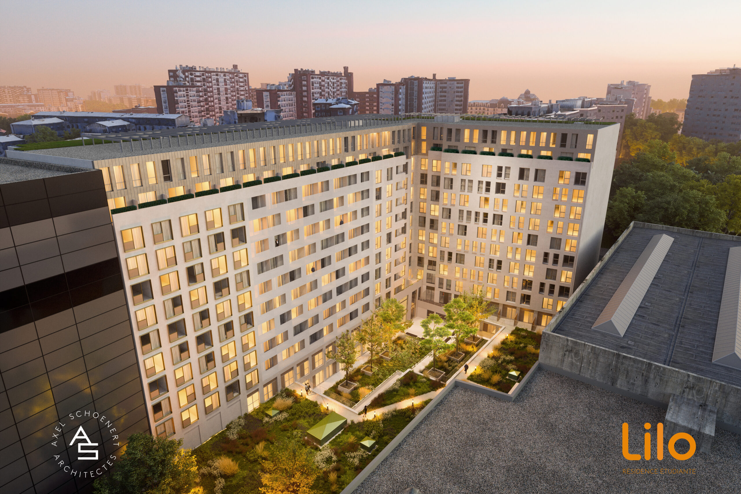 puteaux logement etudiant aereal view court scaled