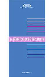 Certification de documents