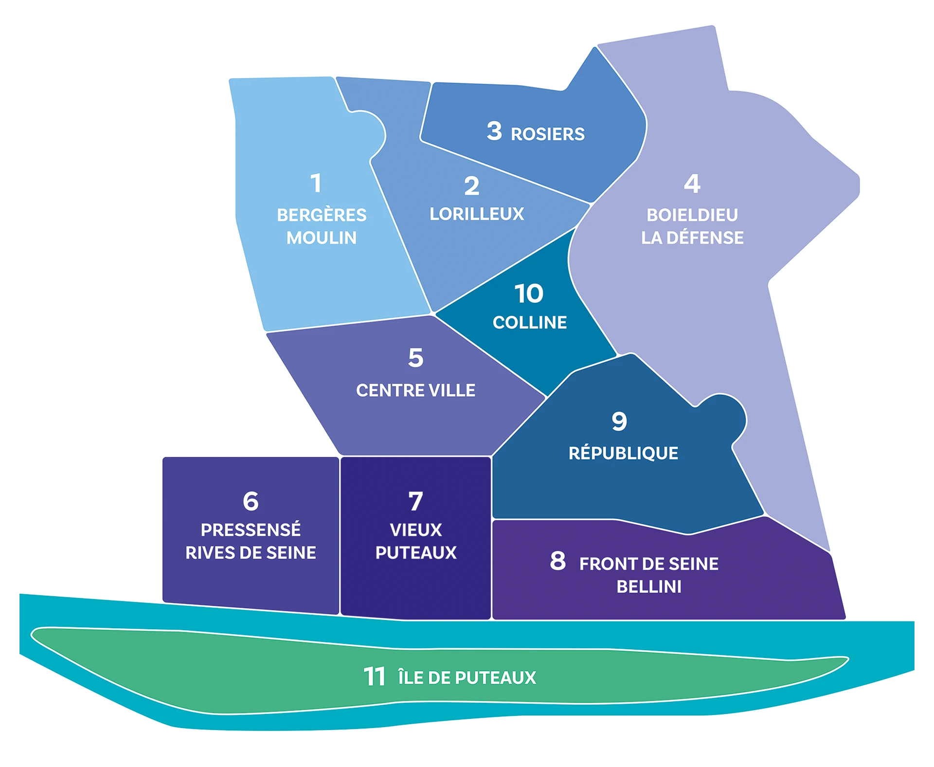 Plan Puteaux Quartiers