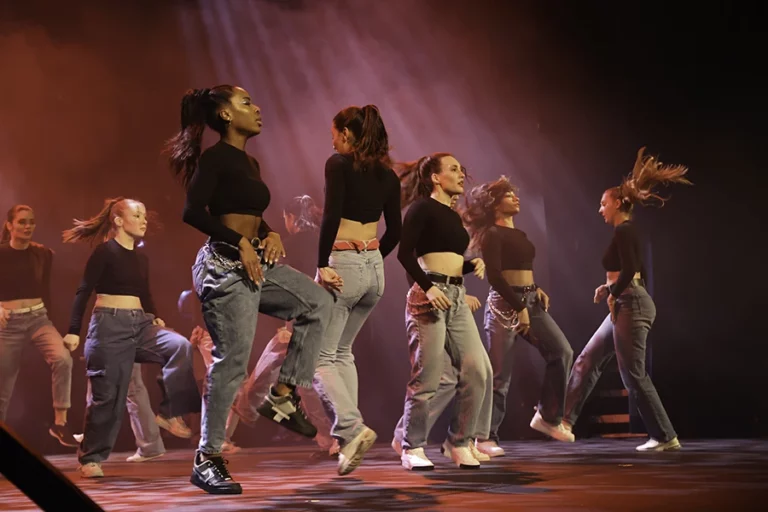 Illustration d'un spectacle avec des personnes faisant de la danse latine Espace Jules Verne