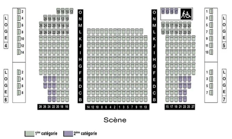 Label plan de l'orchestre Théâtre de Puteaux