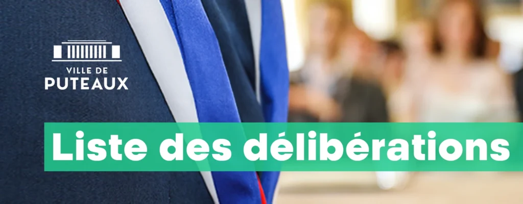 Actes administratifs - Liste des délibérations